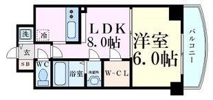 新大阪駅 徒歩3分 26階の物件間取画像